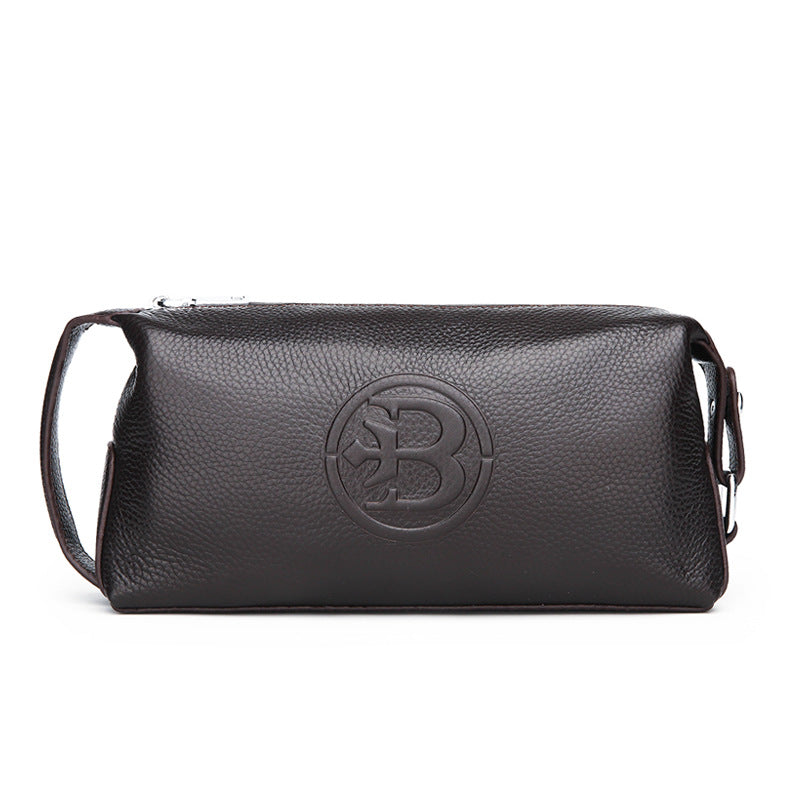 Stylish Cowhide Bag Waterproof Leather Mens Bag