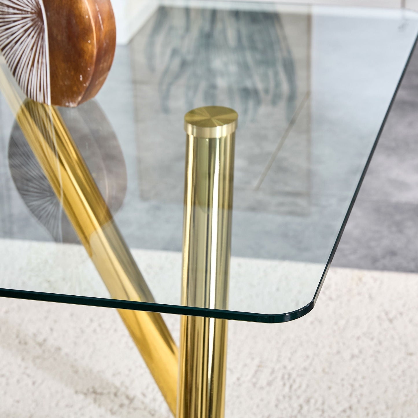 Dining Table With Transparent Surface