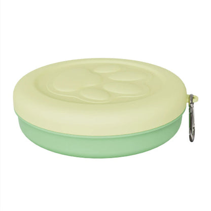 Pet Outdoor Portable Dog Food Bowl Snack Box Feeding Food Water