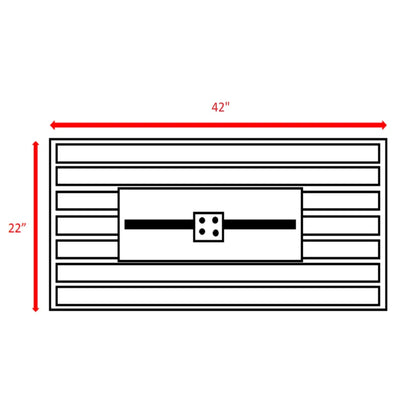 Rectangle Fire Pit, Fuel Versatility - Black