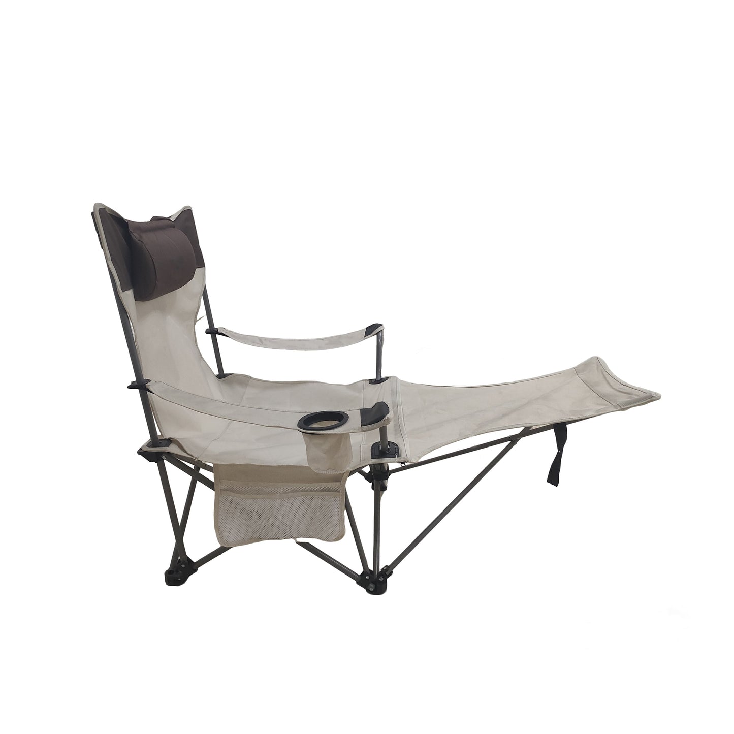 Outdoor Folding Camping Chair with Adjustable Recline