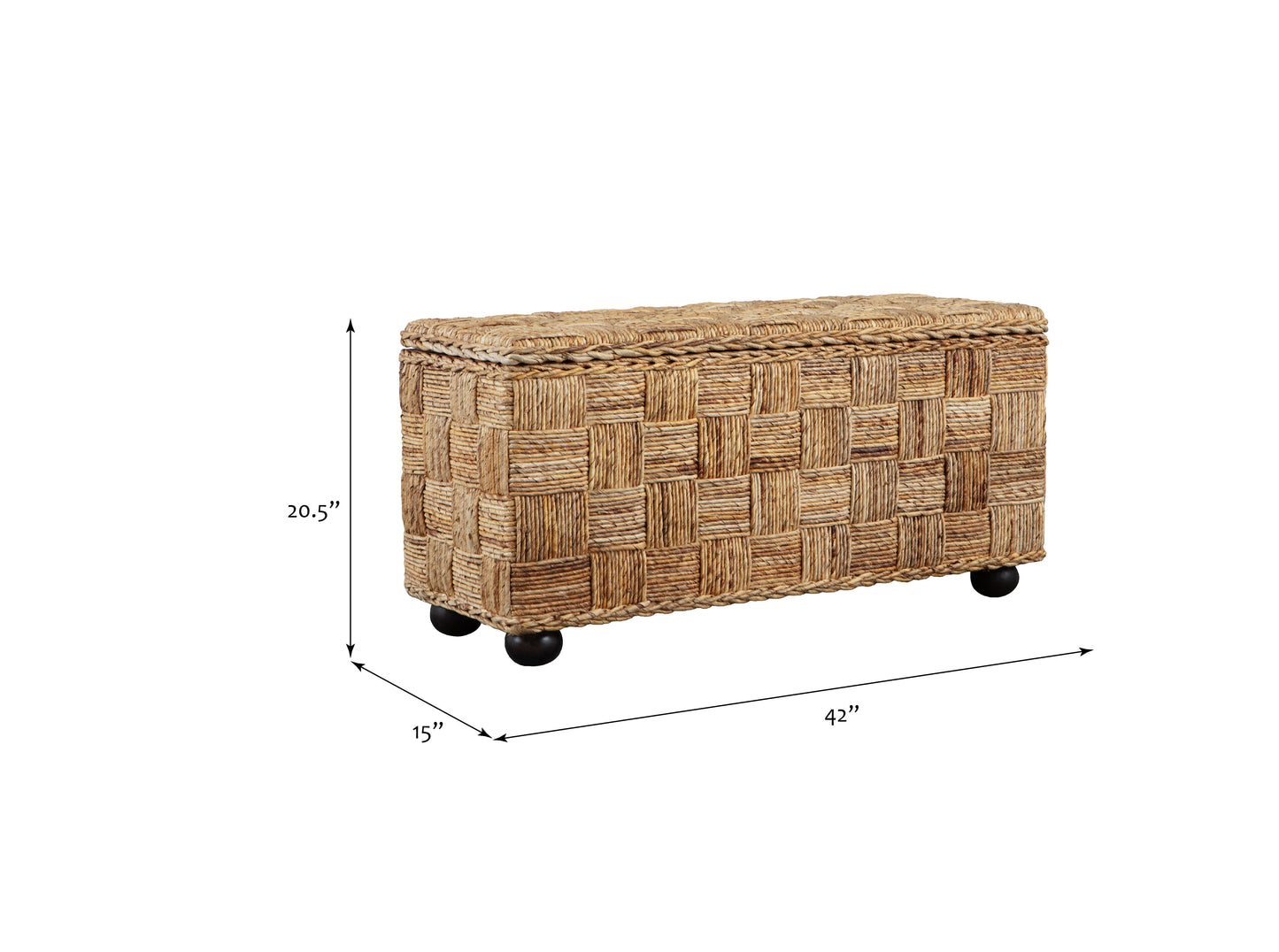 Natural Rattan Storage Trunk