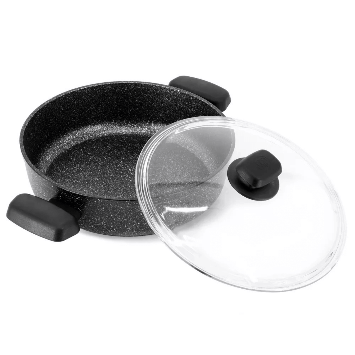 Korkmaz Ornella Aluminum 3.5L Non-Stick Low Casserole Dish with Lid