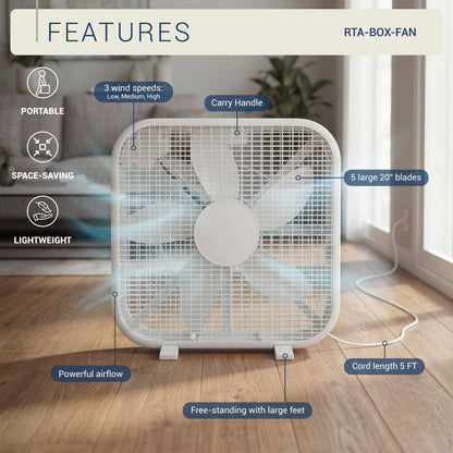 20 Inch Box Fan