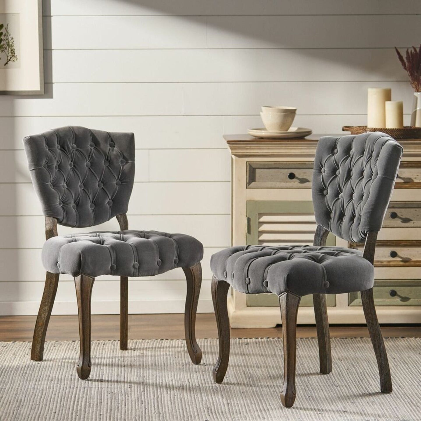 KD Tufted Chair (Set of 2)