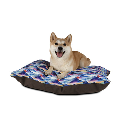 Endless Watercolor Mountain Waves - Pet Bed Pet Zen