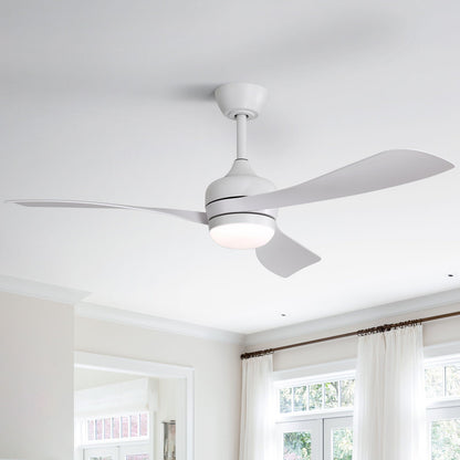 Ceiling Fan With 3 Blades, Remote Control, Reversible DC Motor, Noiseless Operation, 3 Downrods