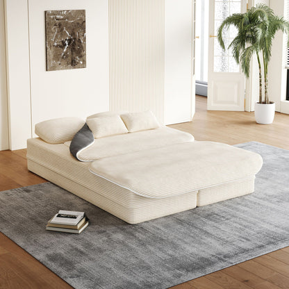 2 In 1 Foldable Sofa Bed With Multi Functional Blanket