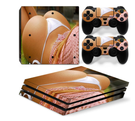 PS4 Pro Anti-Scrape Geometric Pattern Sticker | Durable Protection for Gaming Console