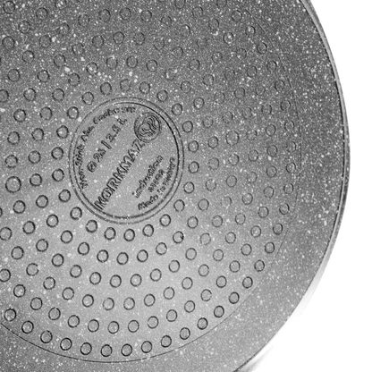 Korkmaz Ornella Aluminum 4L Non-Stick Low Casserole Dish with Lid