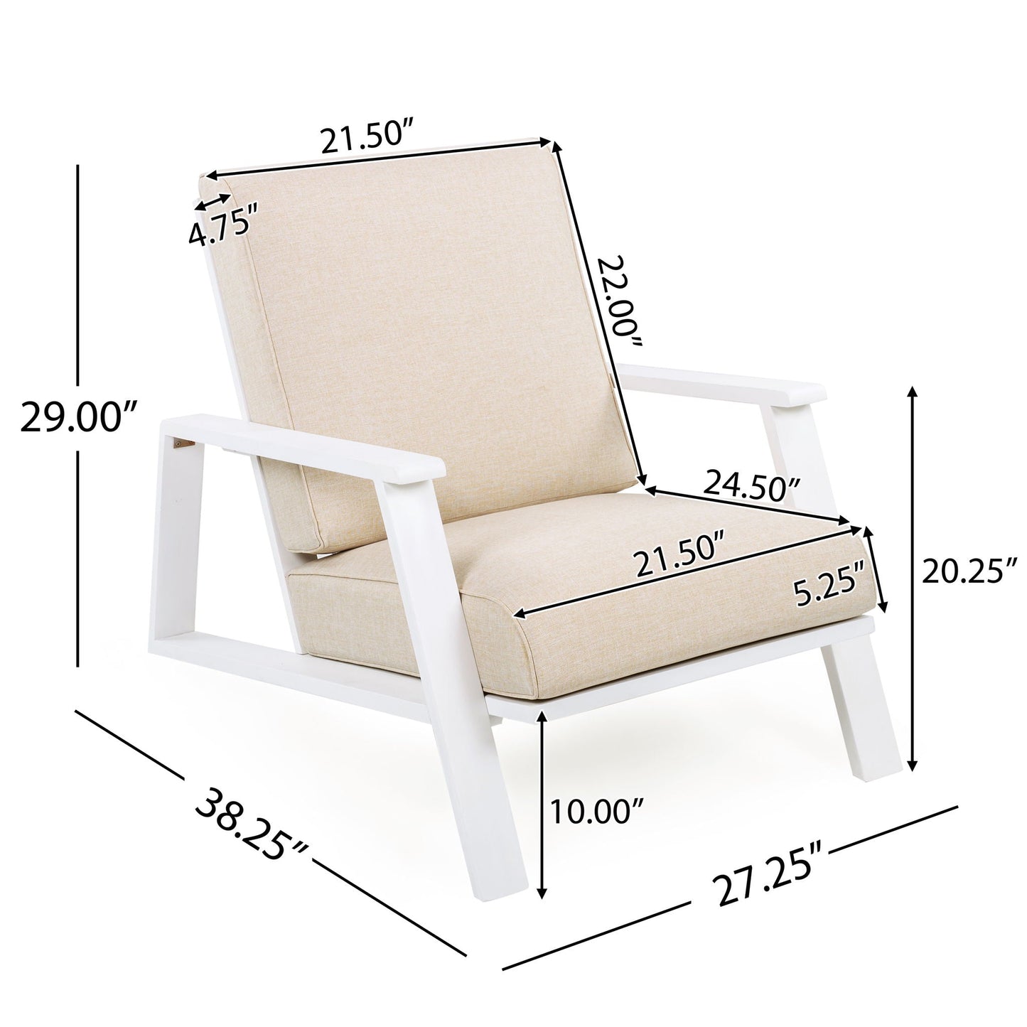Outdoor Patio Lounge Chair Set of 2