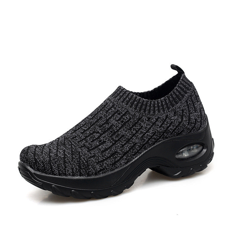 Air Cushion Sport Shoe | Dark Purple Comfortable Full-Support Insole Athletic Sneaker