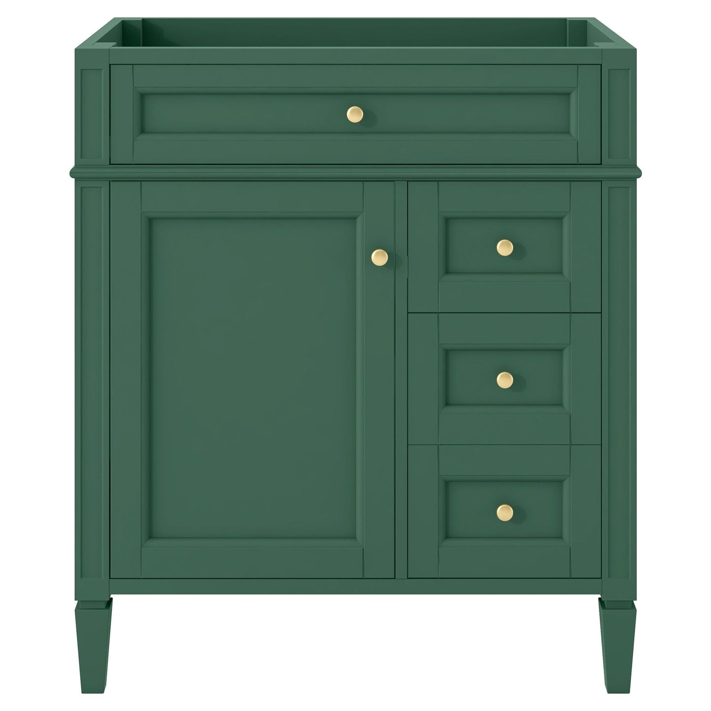 Bathroom Vanity With 2 Drawers And Tip-Out Drawer, Storage Cabinet