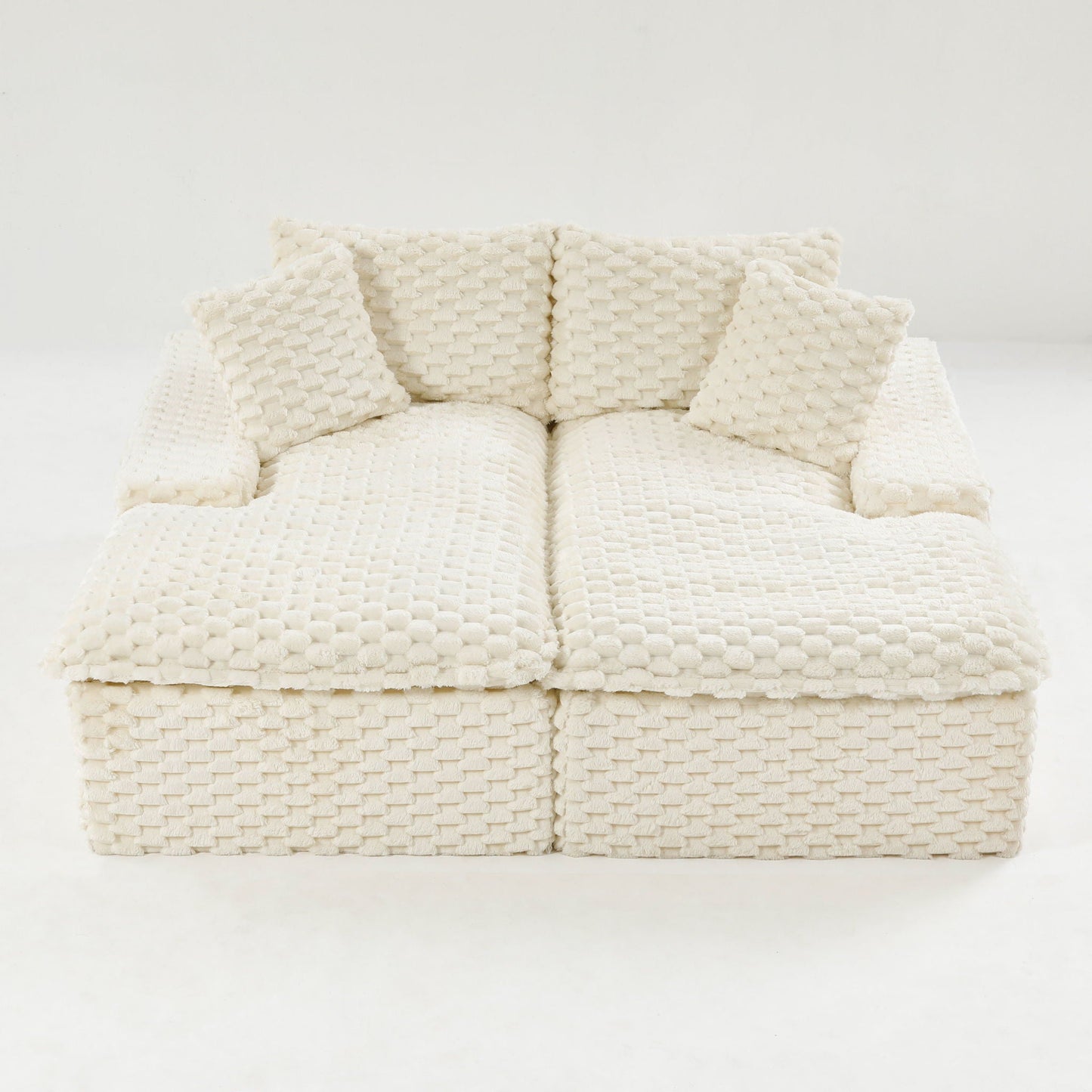 Double Chaise Lounge With Full Compressed Sponge
