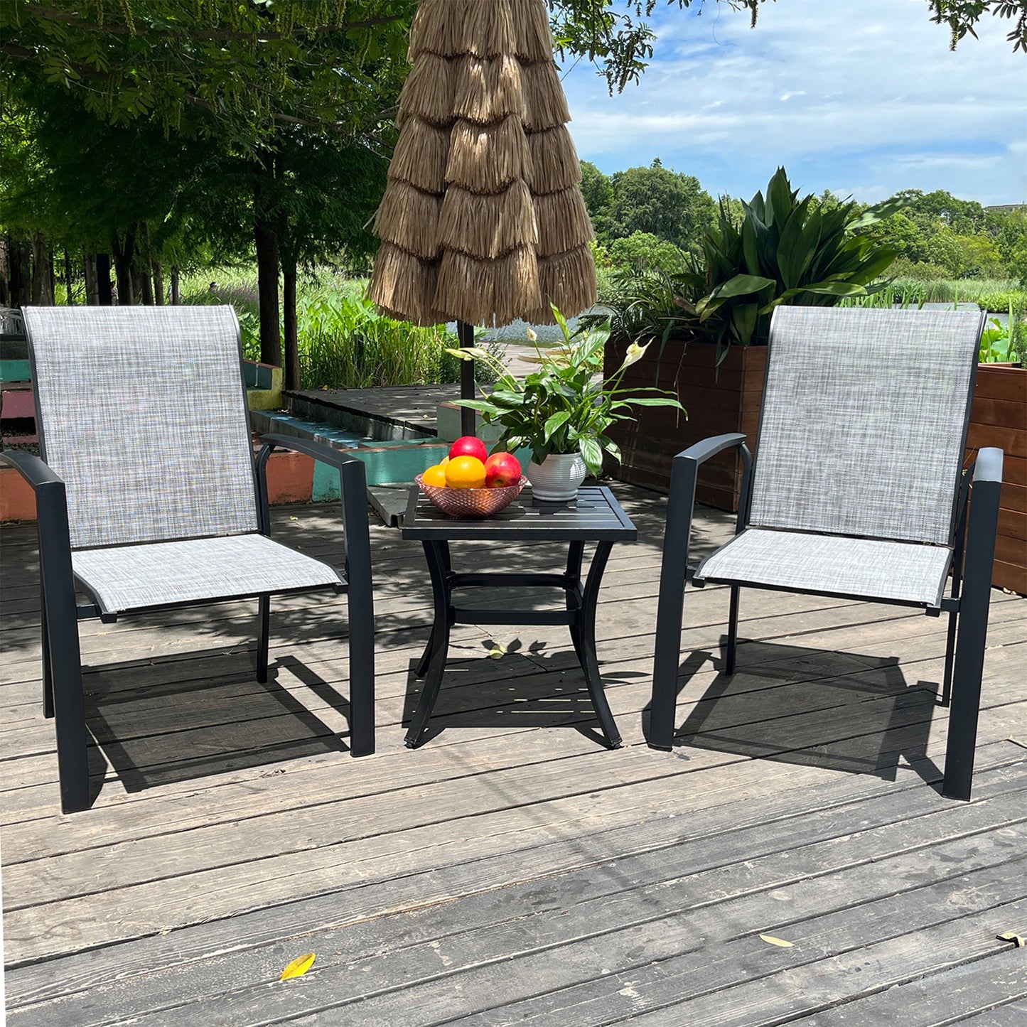 VRSHWO Garden Patio Chairs Set of 2