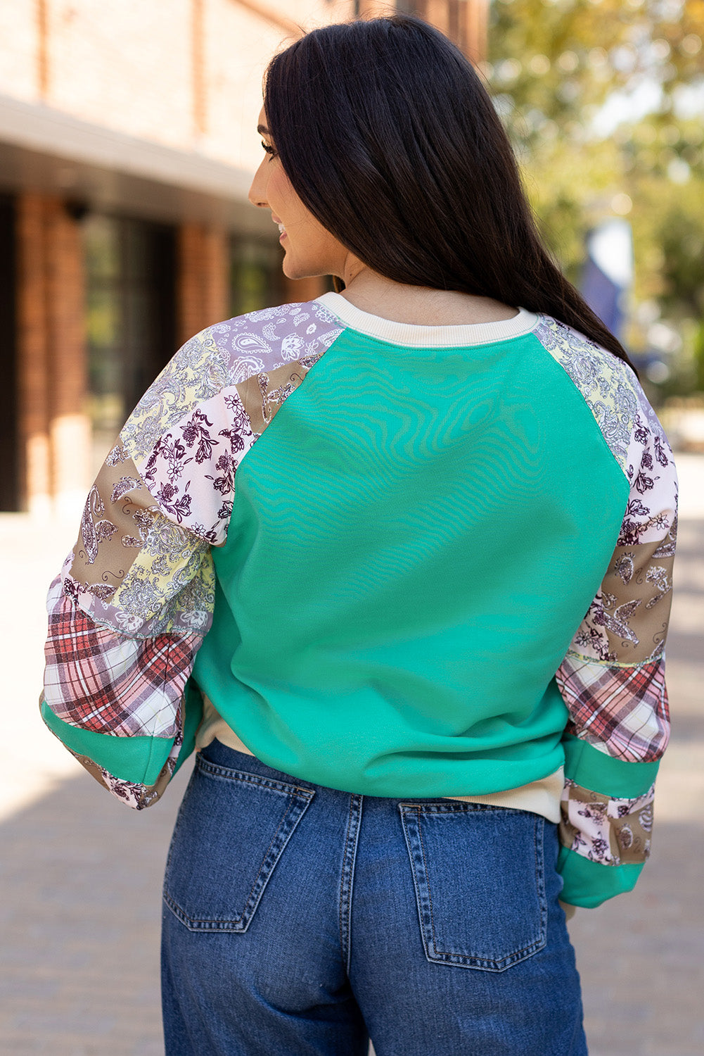 Maeve Sleeve Raglan top Long Sleeve Top