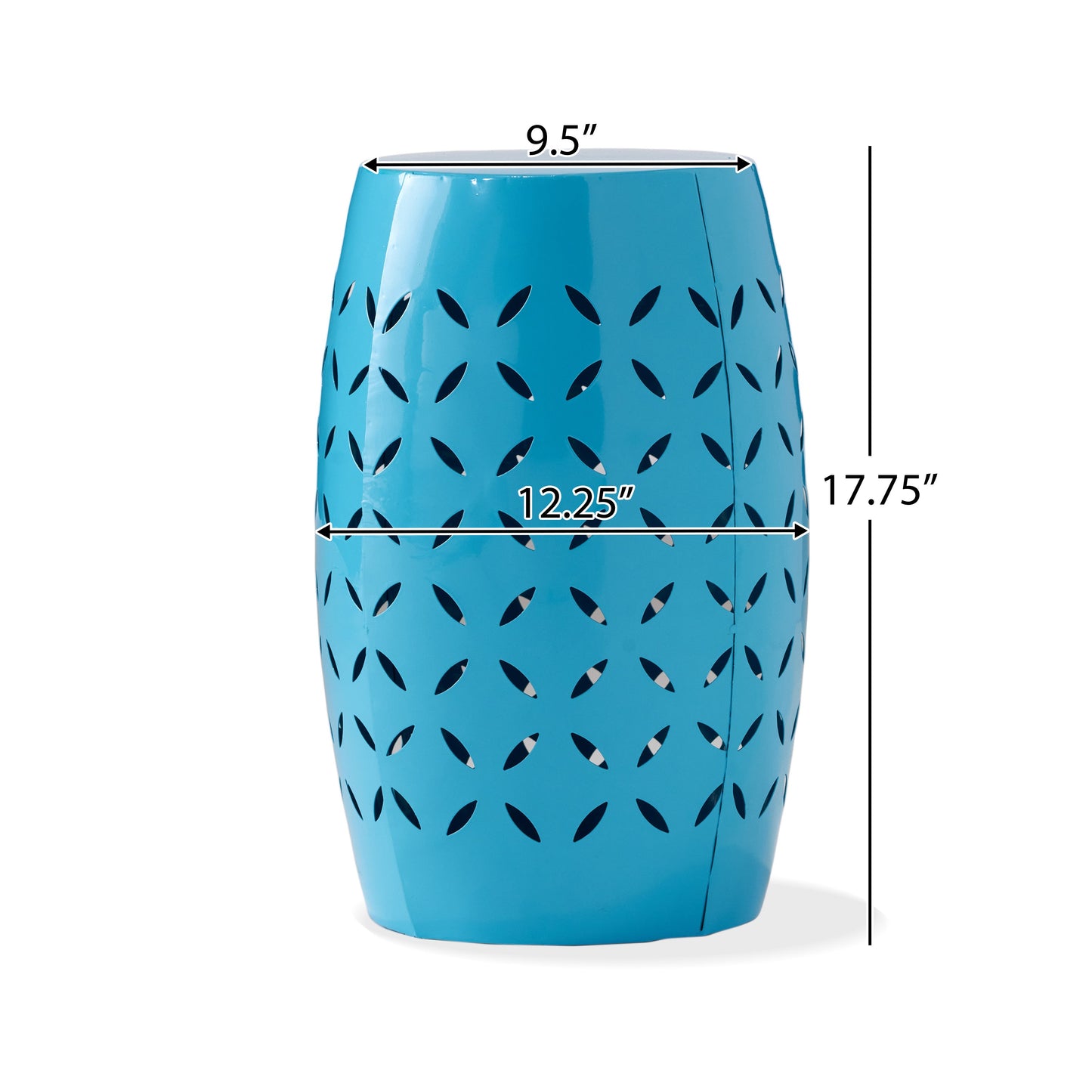 Lilac 12" Accent Side Table with Cylindrical Design
