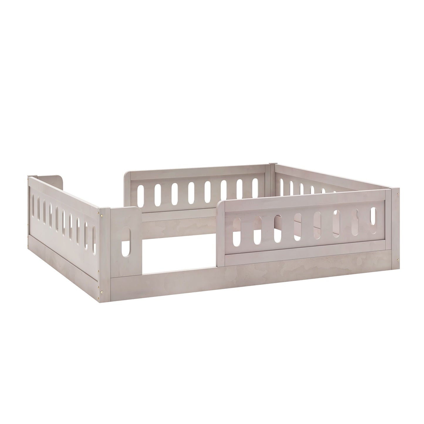 Platform Bed With Guardrail