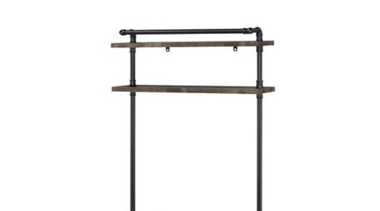 Ensata Rustic Writing Desk - Black / Oak
