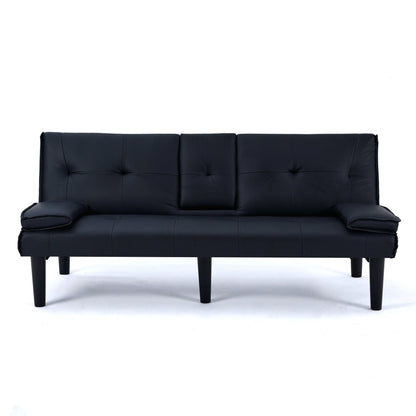 Sofa Bed With Foldable Design And Cup Holder