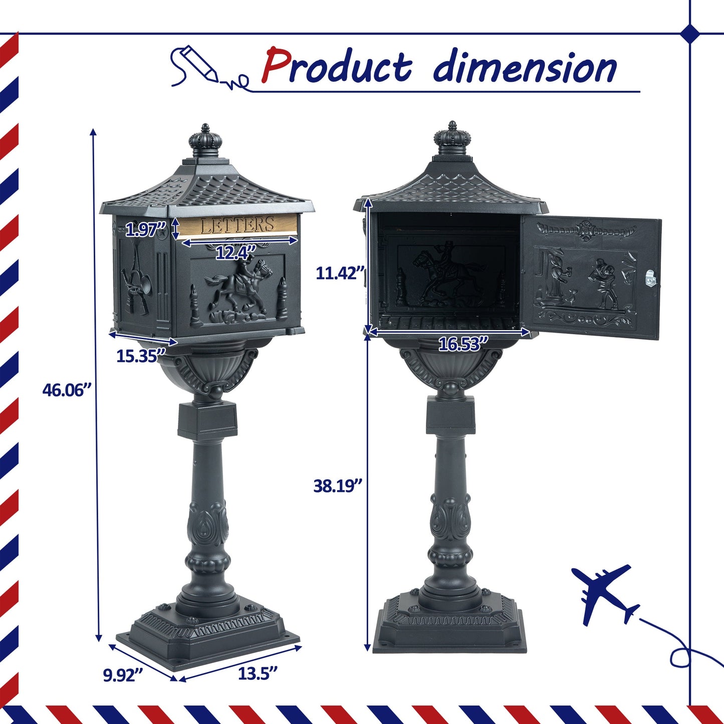 Mailbox Cast Aluminum