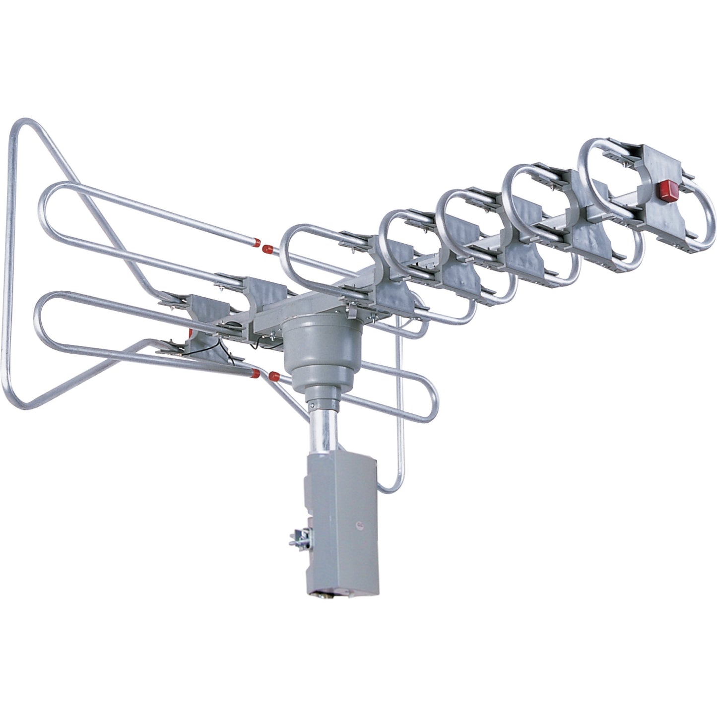 Supersonic 360-Degree HDTV Digital Amplified Motorized Antenna with Remote Control, Supports 2 TV Sets