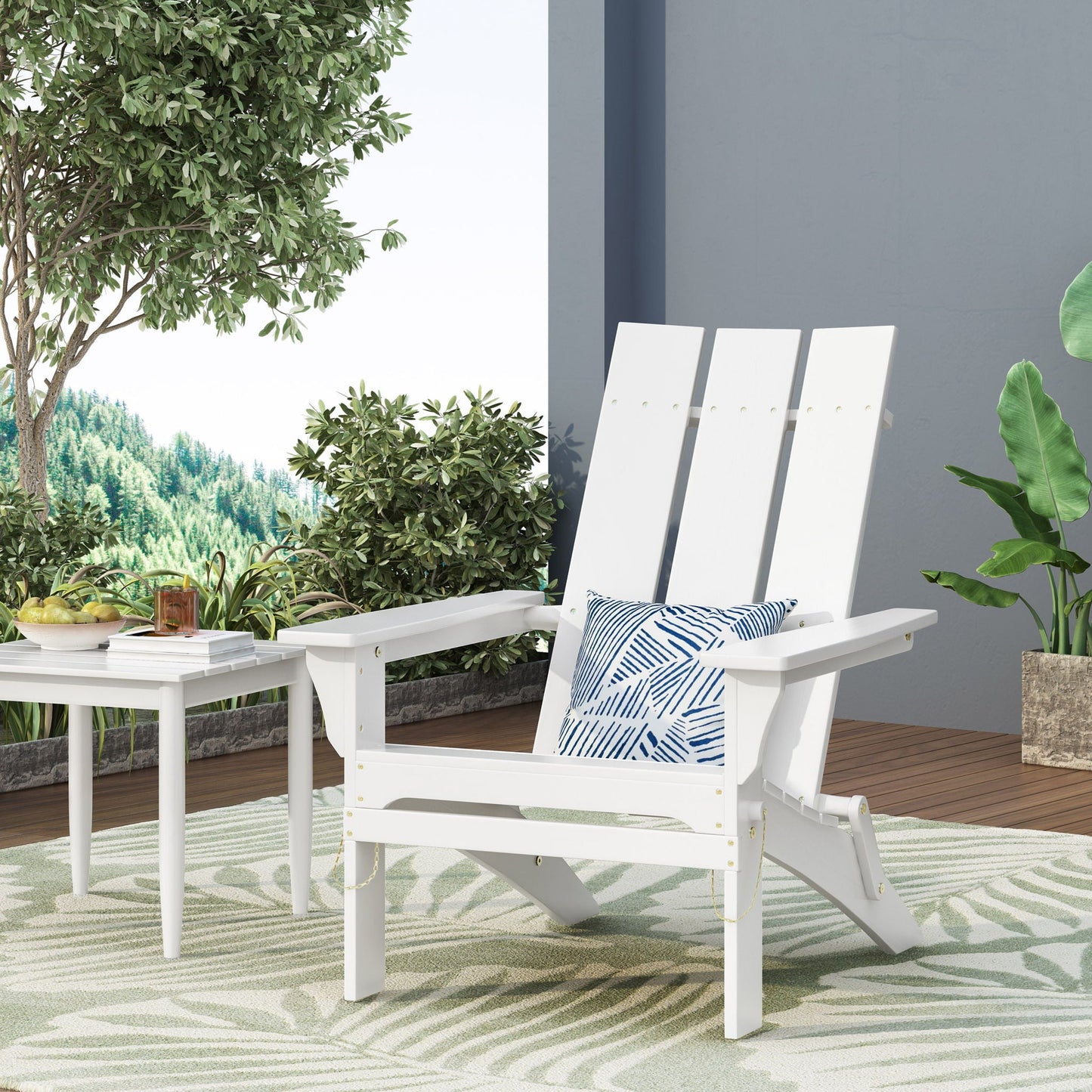 Aurascape Outdoor Comfort Foldable Adirondack Chair