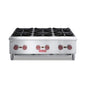 Heavy-Duty 36-Inch Commercial 150K BTU 6-Burner Stainless Steel Countertop Natural Gas And Propane Range (SAK92640)