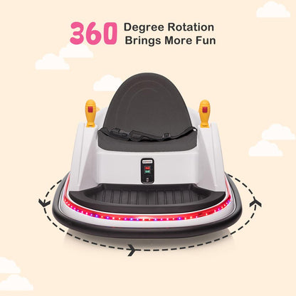 360° Electric Bumper Car for Kids - Battery Powered Ride-On Toy