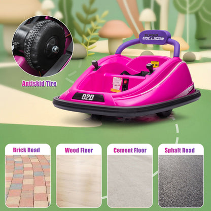 360° Rotating Electric Bumper Car for Kids with Parental Remote Control - Perfect Toy Gift