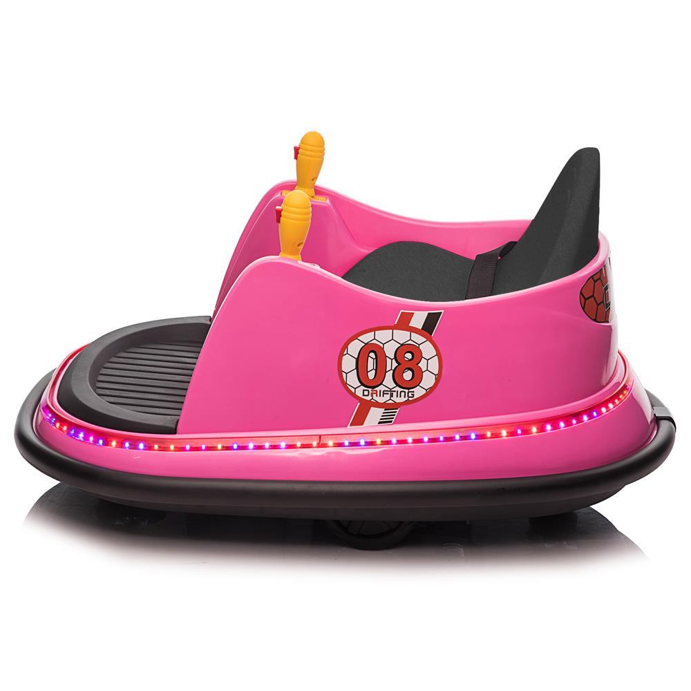 360° Spin Race Bumper Car for Kids Ages 2-5 with 6V 7AH Battery and 1.3 MPH Speed