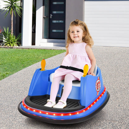 360° Spin Race Bumper Car Ride-On Toy for Kids with Remote Control - 12V Vehicle