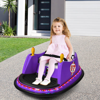 360° Spin Race Bumper Car Ride-On Toy for Kids with Remote Control - 12V Vehicle
