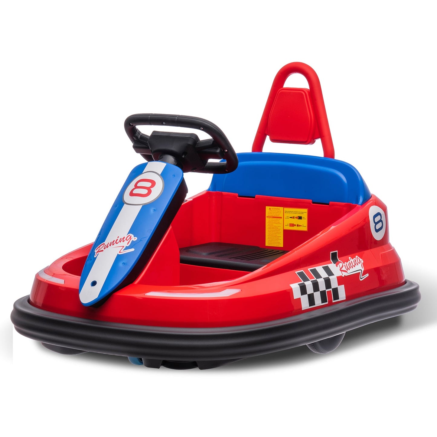 360° Spinning Electric Ride-On Bumper Car for Kids and Toddlers with 2-Speed Control