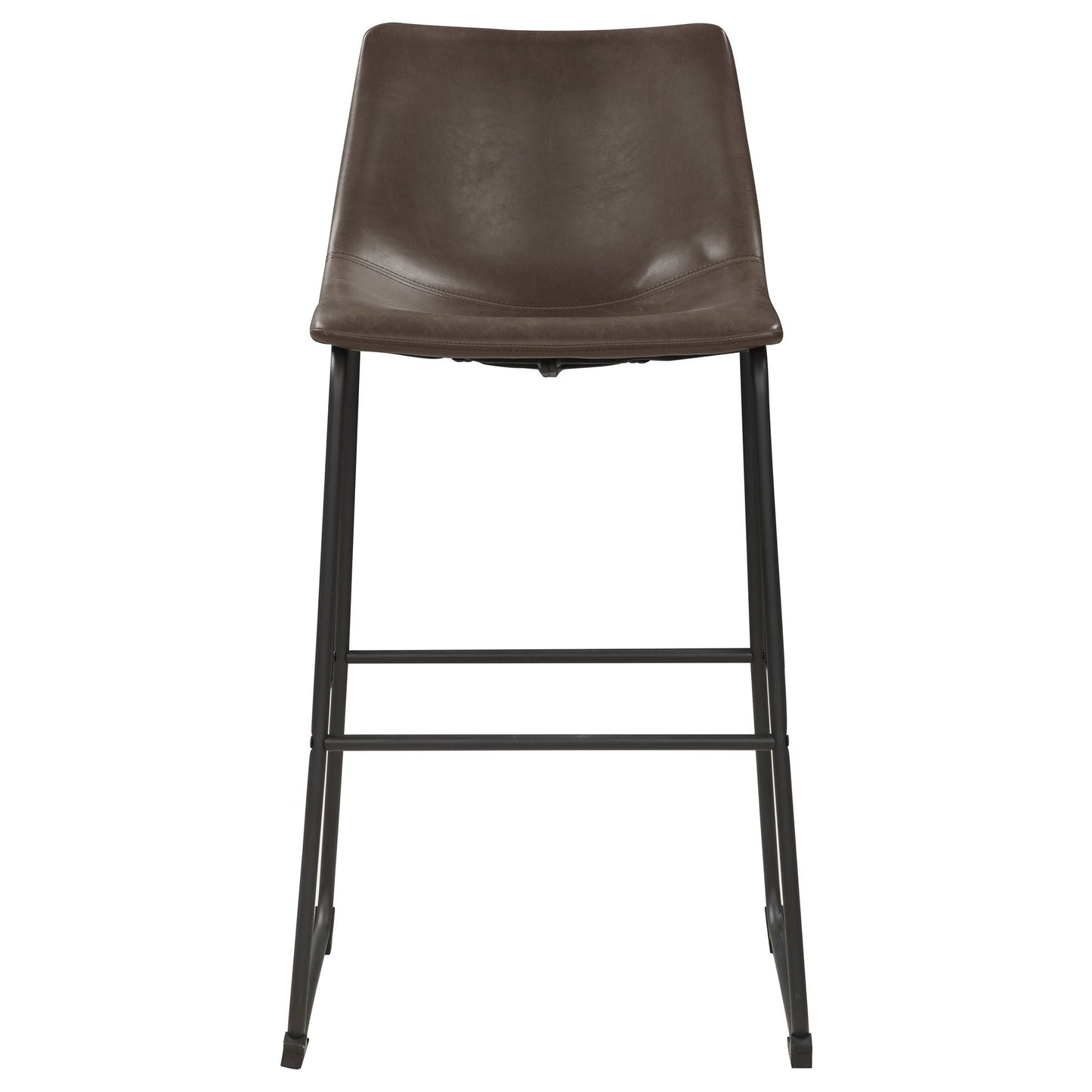 Armless Bar Stool (Set of 2) - Brown