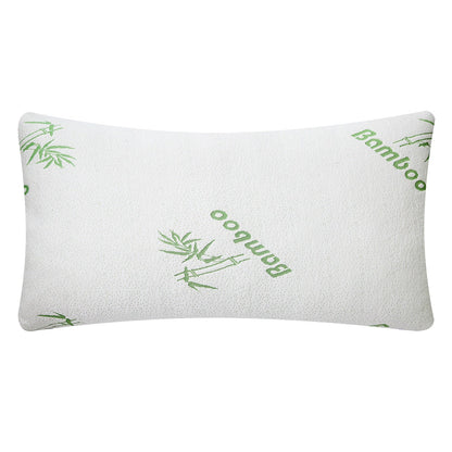 Bamboo Memory Foam Pillow Hypoallergenic Bed Pillow For Head Neck Rest Sleeping Shredded Pillow W/ Washable Cover