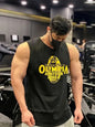 Men's Plus Size Graphic Round Neck Active Tank
