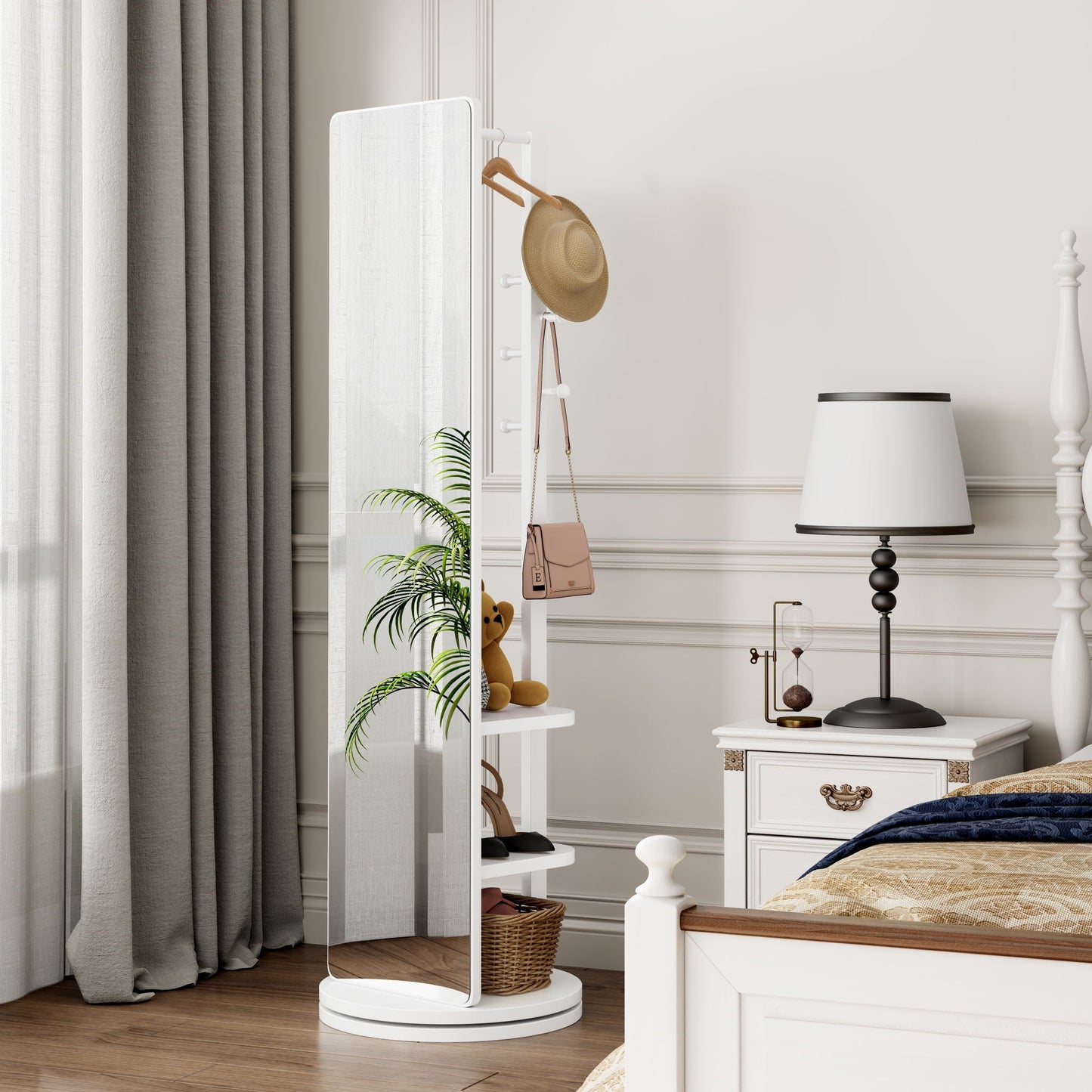 3 In 1 Multifunctional Full-Length Clothing Mirror