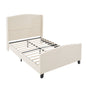 Platform Bed Frame With Tall Headboard And High Footboard