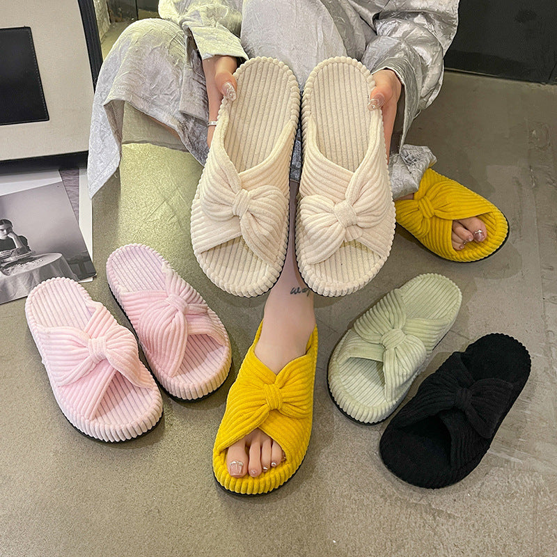 Womens Cross-strap Flat Slide Sandals