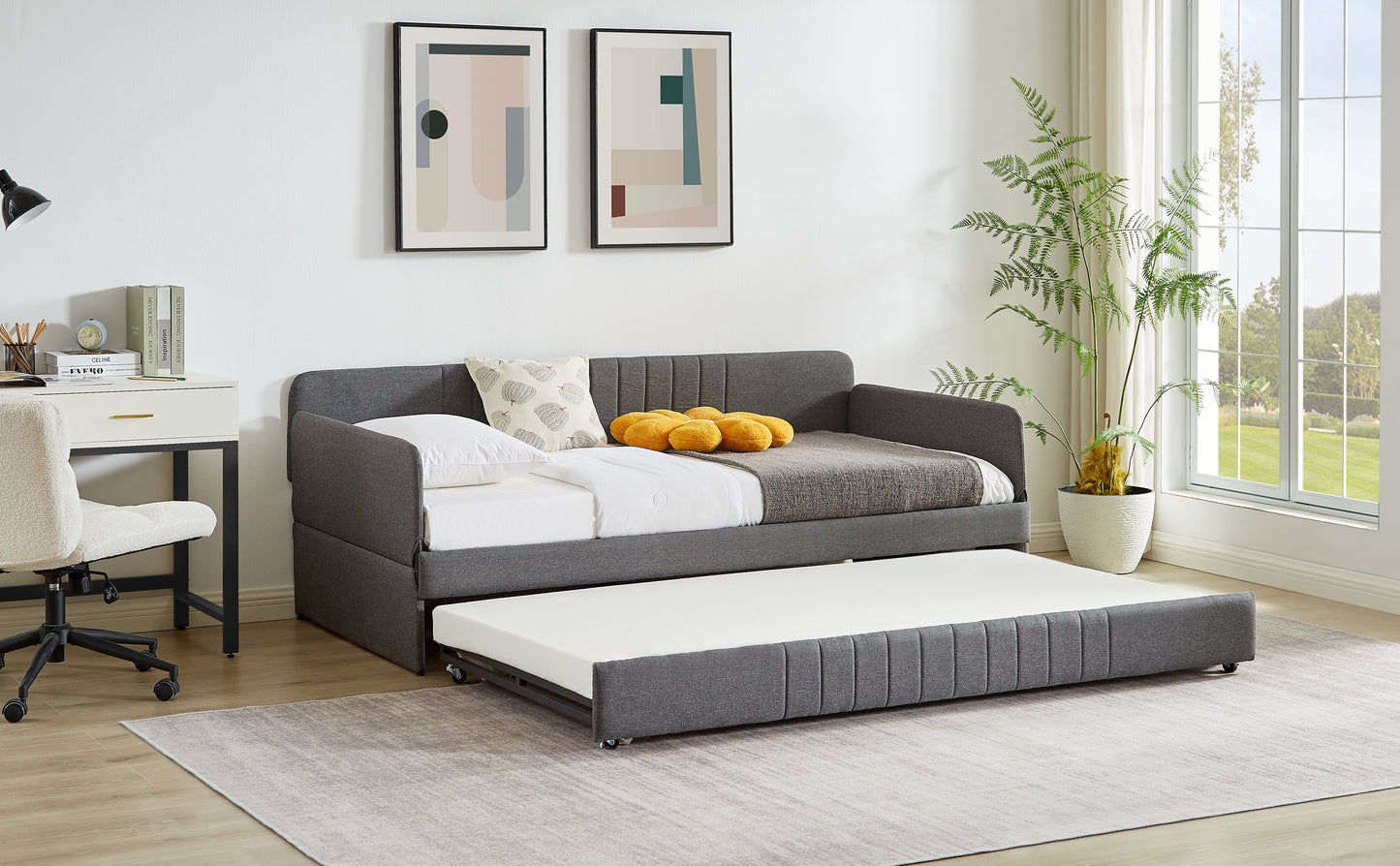 Daybed, Sofa Bed with Trundle Twin Size