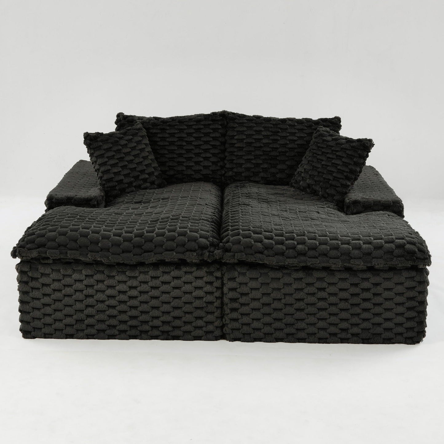 Double Chaise Lounge With Full Compressed Sponge
