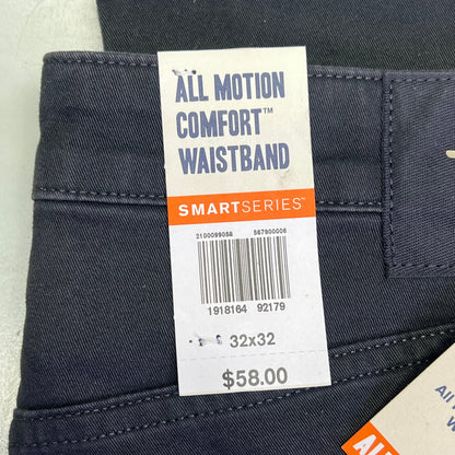 DOCKERS All Seasons Tech Straight Fit Jean Cut Pant Men's Sz 32x32 Steelhead