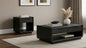 Leandro 2-piece Wood Coffee and End Table Set Burnished Black