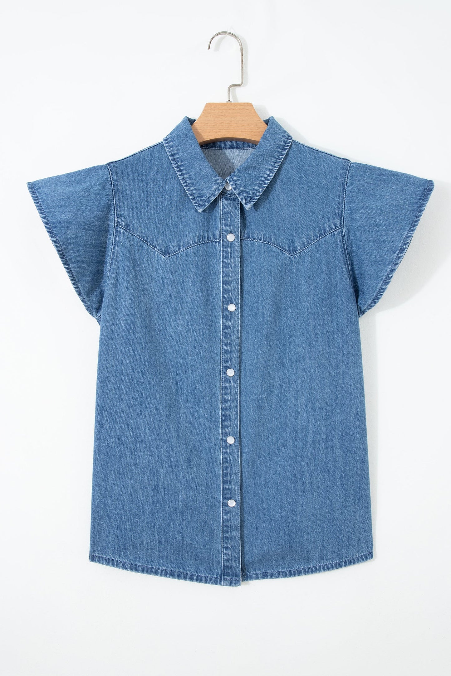Keyla Ruffled Short Sleeve Shirt