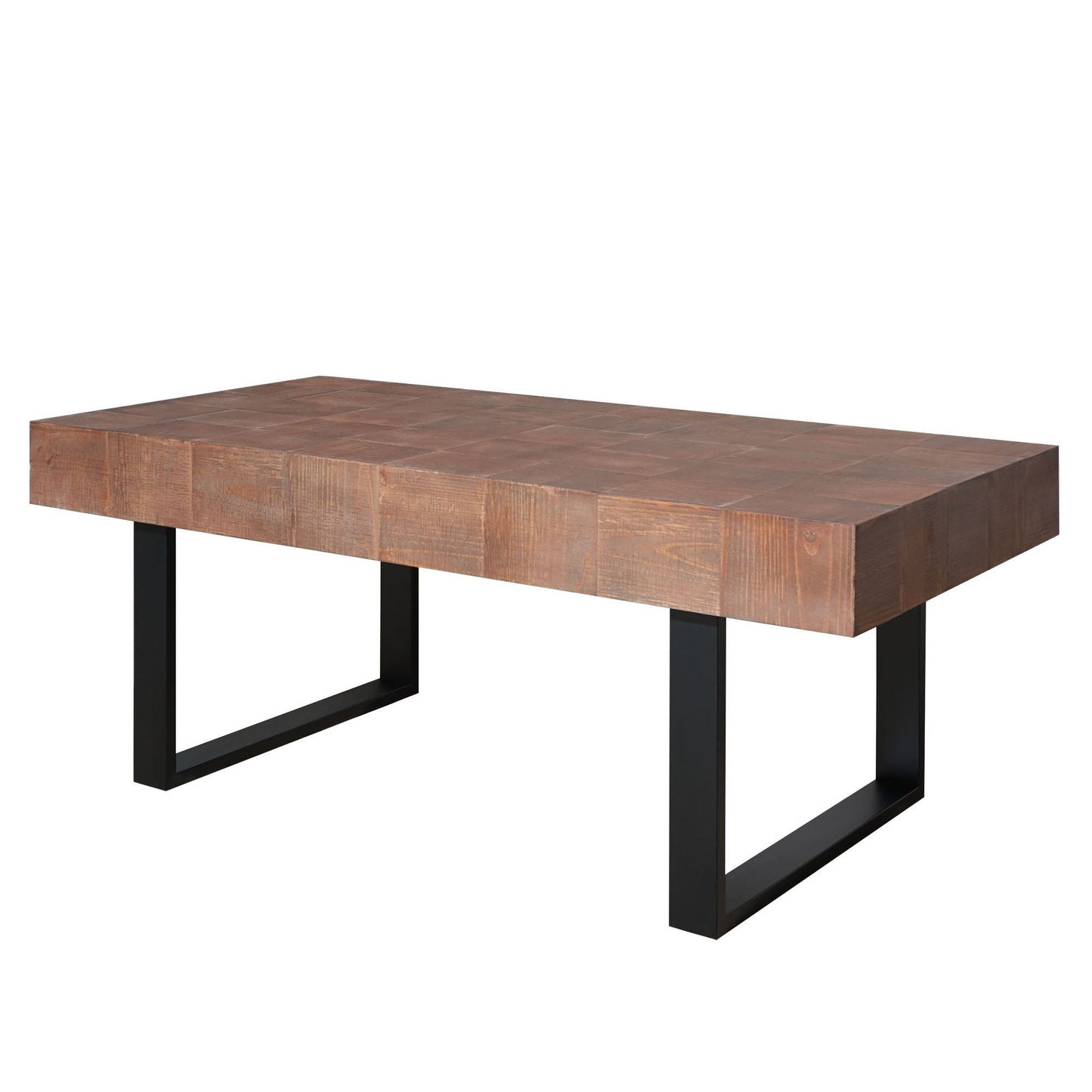 Rectangular Coffee Table With U-Shaped Legs Living Room - Multi