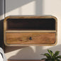 Curved Upper Slot Floating Nightstand