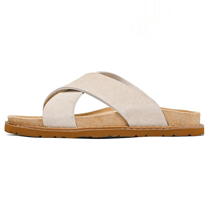 Mens High-end Non-slip Thick-soled Slide Sandals