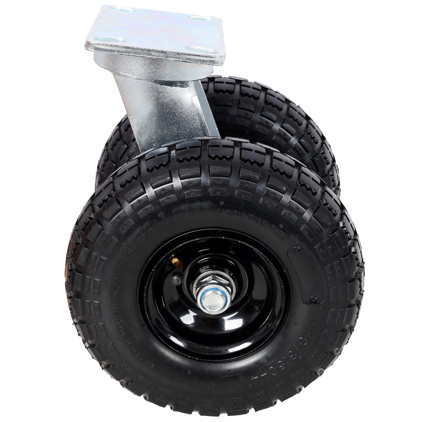 10 in Dual Air Wheels Swivel Caster, 660LBS Load Capacity