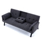 Sofa Bed With Foldable Design And Cup Holder